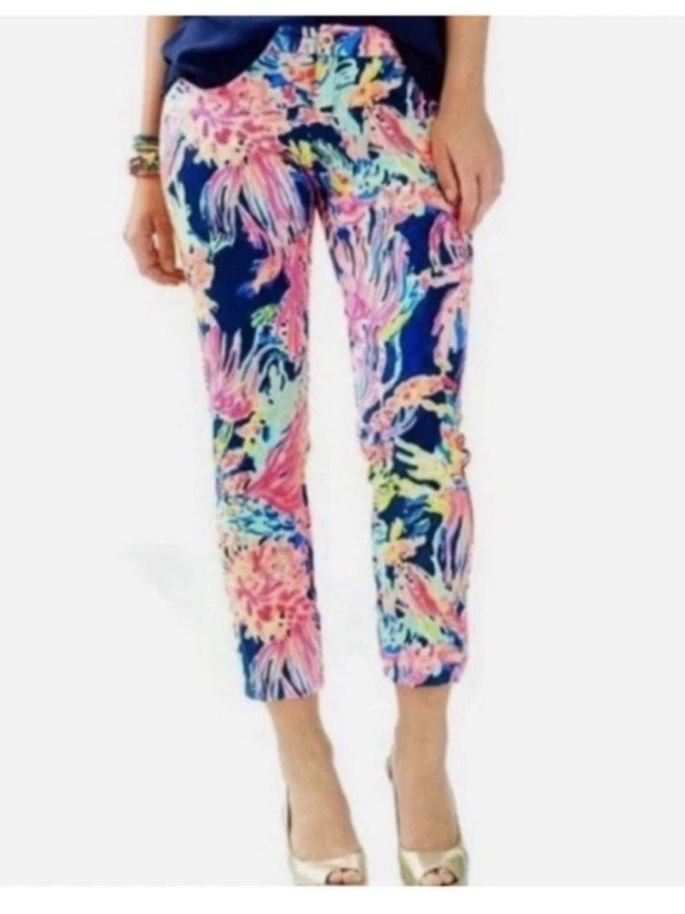 Lilly Pulitzer Women's Kelly Skinny Ankle Pant Size 8